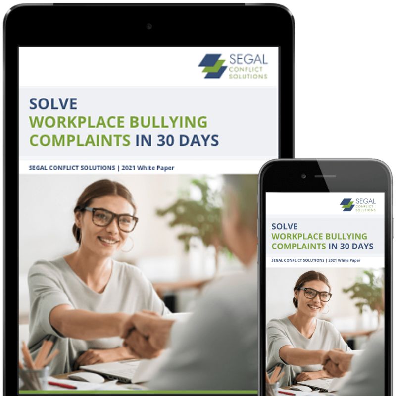 whitepaper - solve workplace bullying complaints cover image